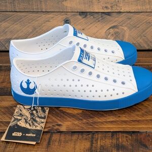 Star Wars X Native Jefferson Print White Blue Slip-On R2D2 Men's 5 Women's 7